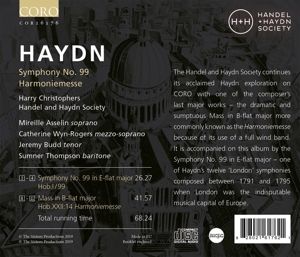 Produktbild: Sinfonie 99/Harmoniemesse (Live-Aufnahme)