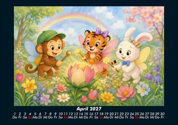 Produktbild: Das Jahr der Kost&uuml;me mit Milo, Tina & Bouncy 2027 Fotokalender DIN A5