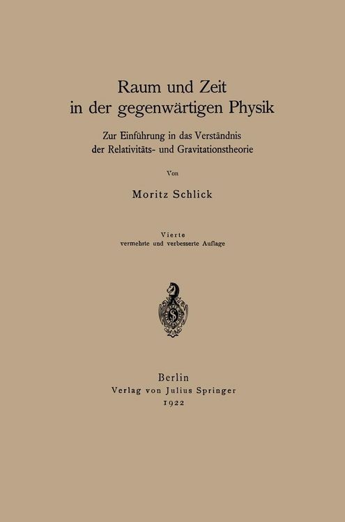 Produktbild: Raum und Zeit in der gegenw&auml;rtigen Physik