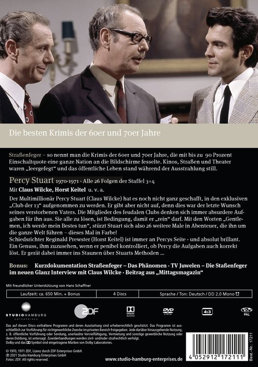 Produktbild: Stra&szlig;enfeger 04 - Percy Stuart - Staffel 03-04 (Folge 27-52) [4 DVDs]