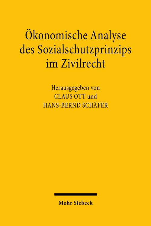 Produktbild: &Ouml;konomische Analyse des Sozialschutzprinzips im Zivilrecht