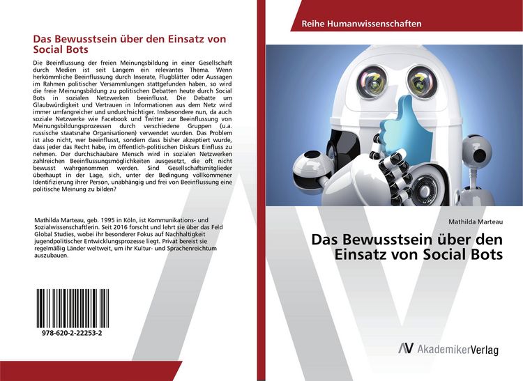 Produktbild: Das Bewusstsein &uuml;ber den Einsatz von Social Bots