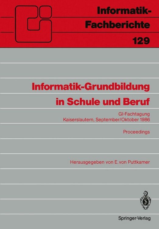 Produktbild: Informatik-Grundbildung in Schule und Beruf