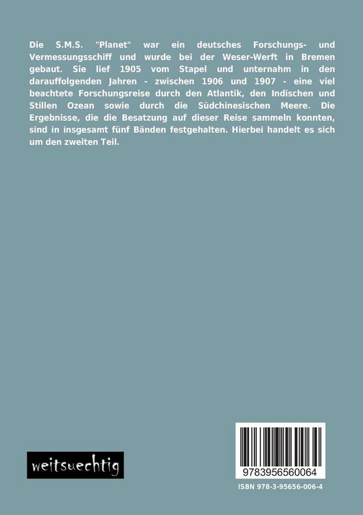 Produktbild: Forschungsreise S.M.S. "Planet" 1906-1907