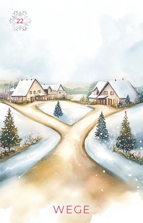 Produktbild: Frosted Dreams Lenormand - 38 farbige Lenormand-Karten und ein 68-seitiges Booklet in Faltschachtel