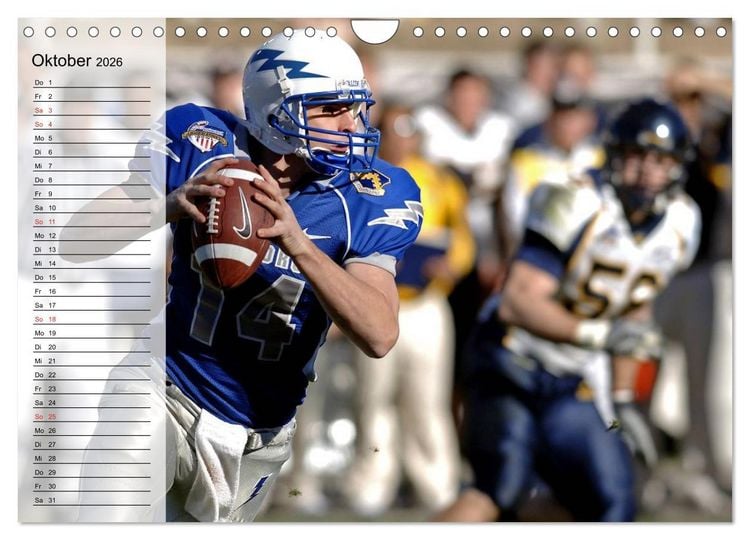 Produktbild: Sport. American Football (Wandkalender 2026 DIN A4 quer), CALVENDO Monatskalender