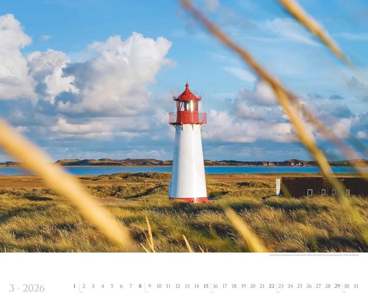 Produktbild: Deutsche Küsten 2026 - Bildkalender XXL 60x50 cm - hochwertiger Wandkalender im Querformat - Landschaftskalender - Wandplaner