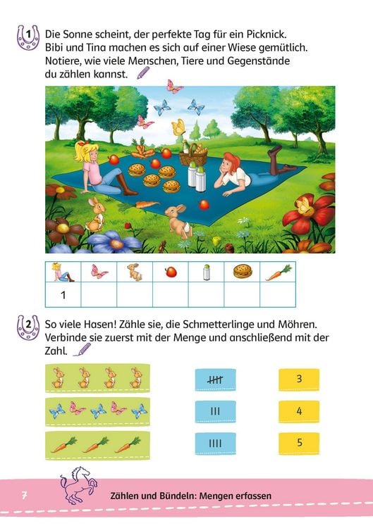 Produktbild: Bibi & Tina: Lernr&auml;tsel Mathe ab 6 Jahren