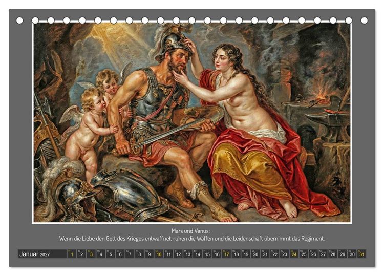Produktbild: G&ouml;tterfunken und Leidenschaft (Tischkalender 2027 DIN A5 quer), CALVENDO Monatskalender