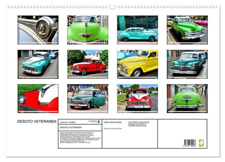 Produktbild: DESOTO VETERANEN (Wandkalender 2026 DIN A2 quer), CALVENDO Monatskalender