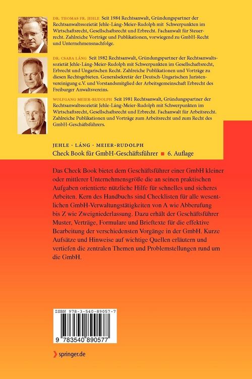 Produktbild: Check Book f&uuml;r GmbH-Gesch&auml;ftsf&uuml;hrer