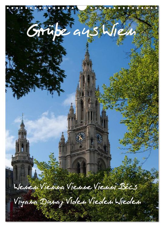 Produktbild: Gr&uuml;sse aus Wien (Wandkalender 2026 DIN A3 hoch), CALVENDO Monatskalender