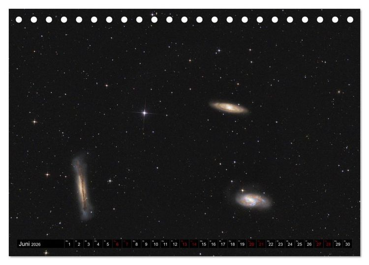 Produktbild: Ein Streifzug durch das Universum (Tischkalender 2026 DIN A5 quer), CALVENDO Monatskalender