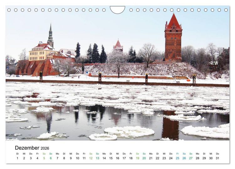 Produktbild: Entlang der sch&ouml;nen Elbe - Jerichow, Tangerm&uuml;nde und Havelberg (Wandkalender 2026 DIN A4 quer), CALVENDO Monatskalender
