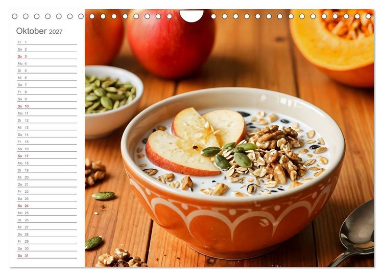 Produktbild: MorgenM&uuml;sli - Ein Jahr voller Farbe und Genuss (Wandkalender 2027 DIN A4 quer), CALVENDO Monatskalender