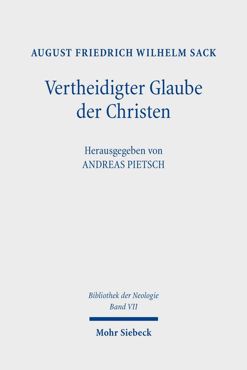 Produktbild: Vertheidigter Glaube der Christen