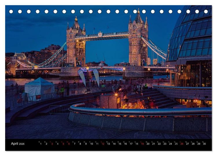 Produktbild: Weltmetropole London (Tischkalender 2026 DIN A5 quer), CALVENDO Monatskalender