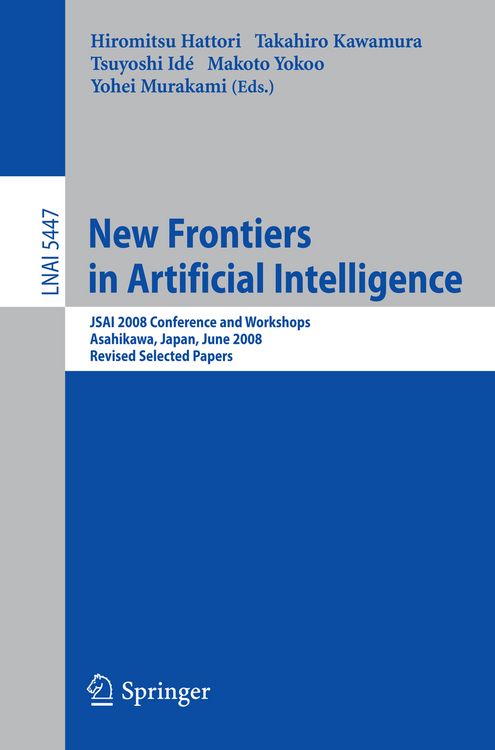 Produktbild: New Frontiers in Artificial Intelligence