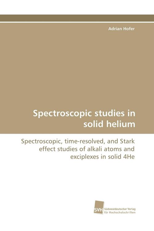 Produktbild: Spectroscopic studies in solid helium