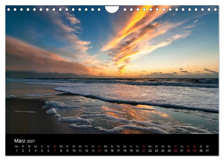Produktbild: Faszination Meer und Wolken (Wandkalender 2027 DIN A4 quer), CALVENDO Monatskalender
