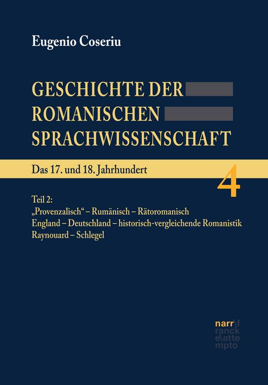 Produktbild: Geschichte der romanischen Sprachwissenschaft