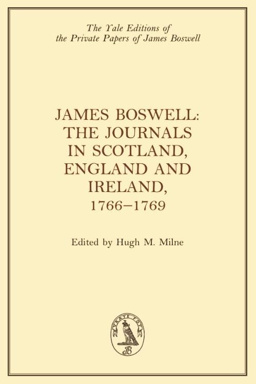 Produktbild: James Boswell, The Journals in Scotland, England and Ireland, 1766-1769
