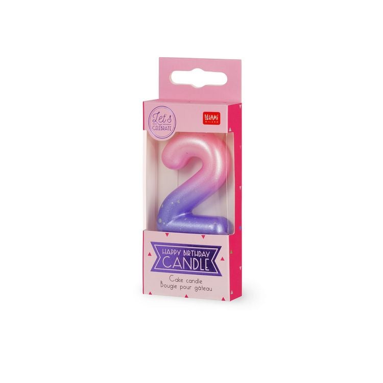 Produktbild: Legami Geburtstagskerze - Happy Birthday - Pink - 2
