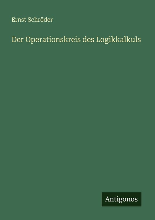 Produktbild: Der Operationskreis des Logikkalkuls