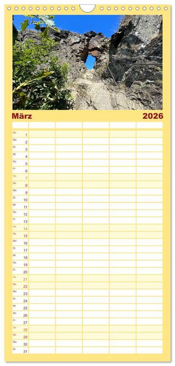 Produktbild: Familienplaner 2026 - Erlebe mit mir die Wanderregionen im Ahrtal - Altenahr mit 5 Spalten (Wandkalender, 21 x 45 cm) CALVENDO