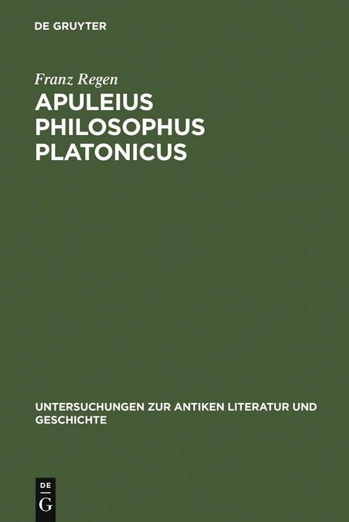 Produktbild: Apuleius philosophus Platonicus