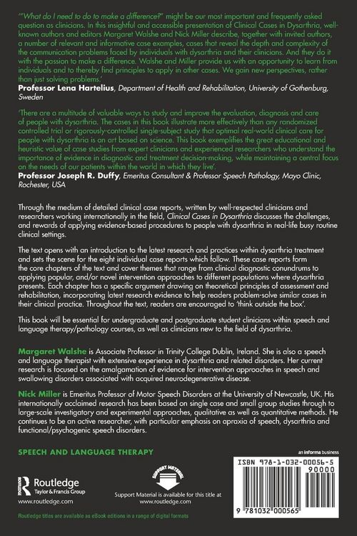 Produktbild: Clinical Cases in Dysarthria
