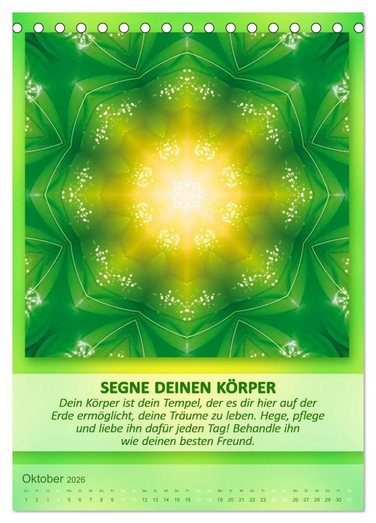 Produktbild: Light Energy Mandalas - Kalender - Vol. 2 (Tischkalender 2026 DIN A5 hoch), CALVENDO Monatskalender
