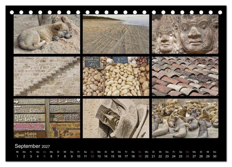 Produktbild: Colours (Tischkalender 2027 DIN A5 quer), CALVENDO Monatskalender