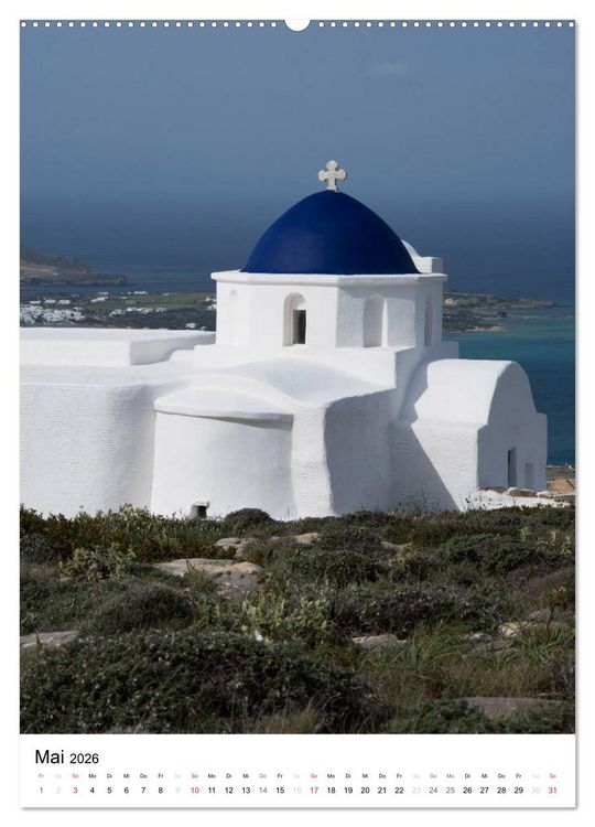 Produktbild: Liebenswertes Paros, Insel der Kykladen (hochwertiger Premium Wandkalender 2026 DIN A2 hoch), Kunstdruck in Hochglanz