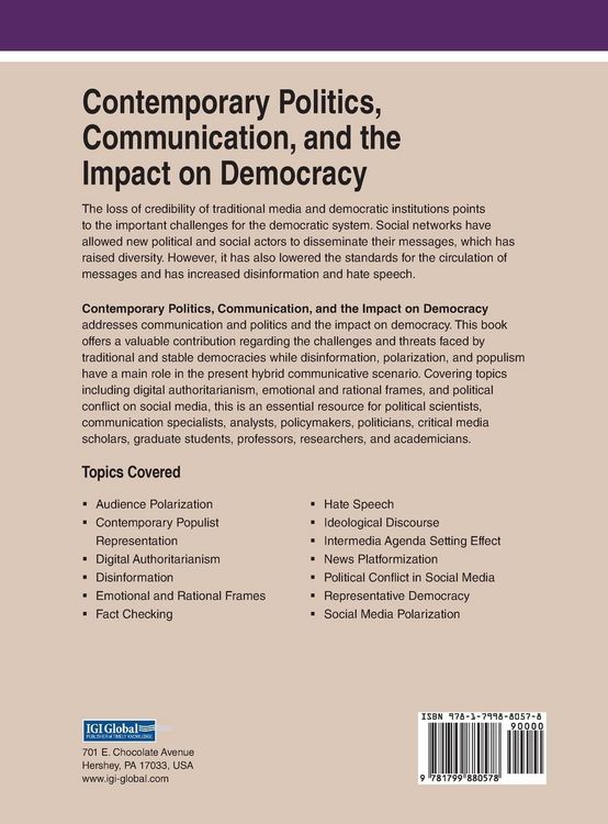 Produktbild: Contemporary Politics, Communication, and the Impact on Democracy