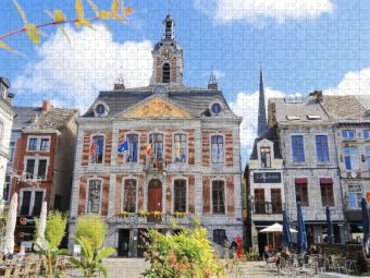 Produktbild: CALVENDO Puzzle Das belgische Huy in der Wallonie | 1000 Teile Lege-Gr&ouml;&szlig;e 64x48cm Foto-Puzzle f&uuml;r gl&uuml;ckliche Stunden
