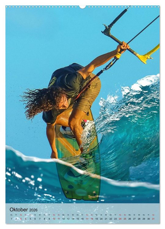 Produktbild: Kitesurfen - Fun pur (Wandkalender 2026 DIN A2 hoch), CALVENDO Monatskalender