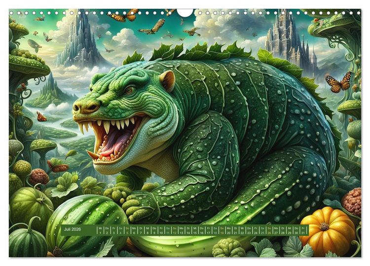 Produktbild: Verborgene Welten: Arkanum der mystischen Tierwesen (Wandkalender 2026 DIN A3 quer), CALVENDO Monatskalender