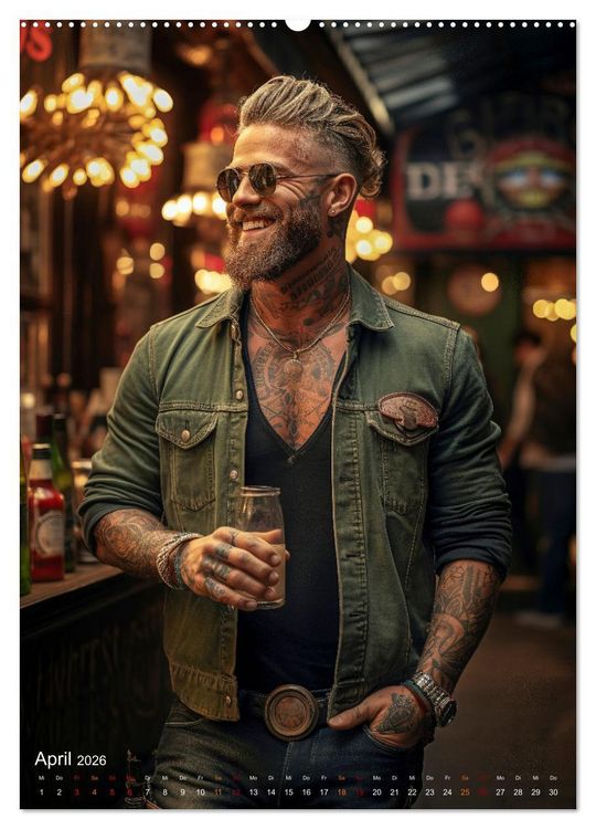 Produktbild: Tattoos Kunst auf der Haut (hochwertiger Premium Wandkalender 2026 DIN A2 hoch), Kunstdruck in Hochglanz