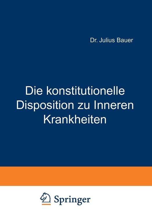 Produktbild: Die konstitutionelle Disposition zu Inneren Krankheiten