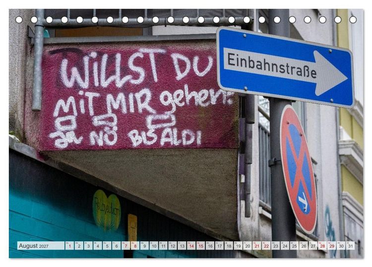 Produktbild: Buntes Hamburg (Tischkalender 2027 DIN A5 quer), CALVENDO Monatskalender