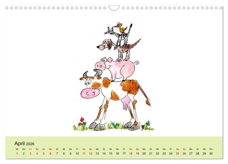 Produktbild: Gemeinsam stark (Wandkalender 2026 DIN A3 quer), CALVENDO Monatskalender