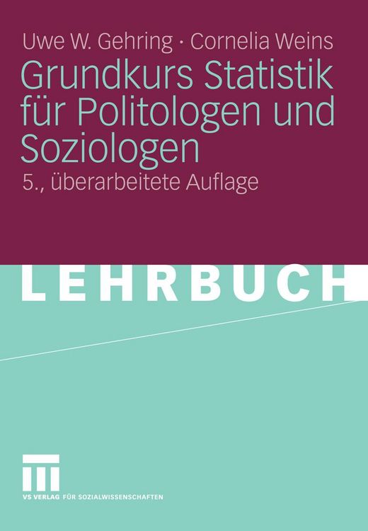 Produktbild: Grundkurs Statistik f&uuml;r Politologen und Soziologen