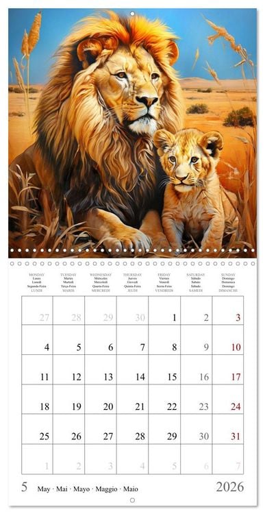 Produktbild: Baby Animals - In Their Natural Habitat (Wall Calendar 2026 12 &times; 12 Inch) CALVENDO 12 Month Wall Calendar