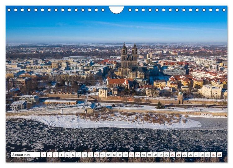 Produktbild: Domperspektiven: Magdeburger Dom - Neu gesehen 2027 (Wandkalender 2027 DIN A4 quer), CALVENDO Monatskalender