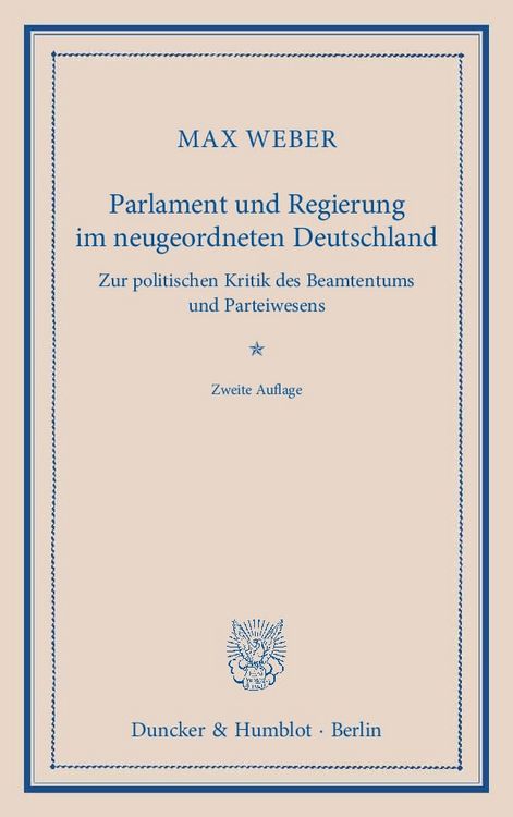 Produktbild: Parlament und Regierung im neugeordneten Deutschland.