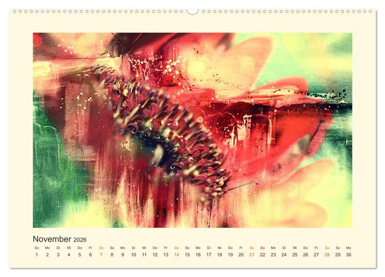 Produktbild: Fotografie trifft Malerei (hochwertiger Premium Wandkalender 2026 DIN A2 quer), Kunstdruck in Hochglanz