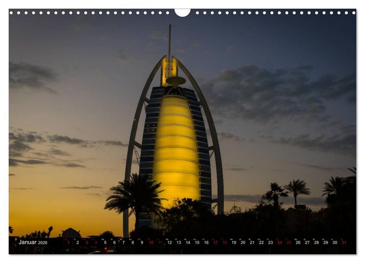 Produktbild: Dubai W&uuml;stenstadt (Wandkalender 2026 DIN A3 quer), CALVENDO Monatskalender