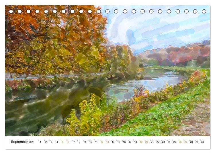 Produktbild: M&uuml;nchen - Bayerns Landeshauptstadt in Aquarellfarben (Tischkalender 2026 DIN A5 quer), CALVENDO Monatskalender