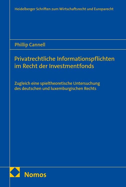 Produktbild: Privatrechtliche Informationspflichten im Recht der Investmentfonds